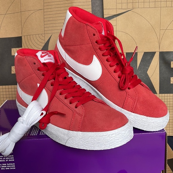 Nike SB Zoom Blazer Mid university Red/white Men’s sneakers - Picture 10 of 16